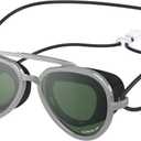 Speedo Kids' Swim Goggles Sunny G Ages 3-8 (Mariner Silver/Emerald/Silver)