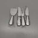 Clarmonde Premium Stainless Steel Cheese Tool Set - 4 Piece Cheese Knife Set - Cut, Spread All Your Favorite Cheeses