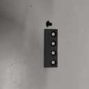 FREDBECK Sliding Barn Door Track Connector Black