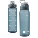 30oz Sport Water Bottle Plastic Bottle | with Time Markers, Large, Durable, Gym, for Fitness, Outdoor Enthusiasts, Leakproof, Pack of 1