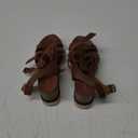Womens Ankle Strap Espadrille Platform Casual Sandals Casual Mid Heel  9.5