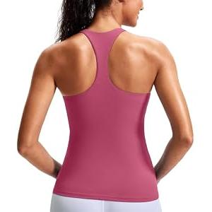 Workout Tank Top with Built in Bra for Women - Butter Soft Athletic Tops Yoga Tank Tops with Removable Pads, XL 