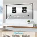Ultra Slim TV Wall Mount Compatible with 14"-80" Flat & Frame TVs Only, 0.3" Micro-Gap Low Profile TV Mount, Minimalist Look, Blends Any Interior, Hold up to 100Lbs