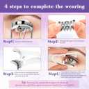 Magnetic Eyelashes with Applicator,2026 New Reusable Magnet Lashes Natural Look,Easy to Wear and Remove Soft Lashes kit No Glue or Liner Needed (Simple#06+Camellia#02)