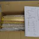 Gold Metal Arch Backdrop Stand Set for Weddings, 3 Sizes (4FT, 3.3FT, 2.6FT), Flower Display Frame for Events and Parties, 4 feet x 7.2 feet