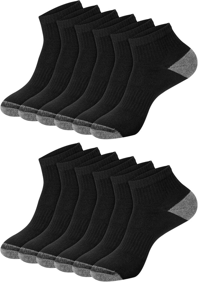Hanes Men's Ankle Socks, 14-Pack, Active Cool X-Temp Lightweight Moisture-Wicking Cushioned Men's Sock, Size: 10-13