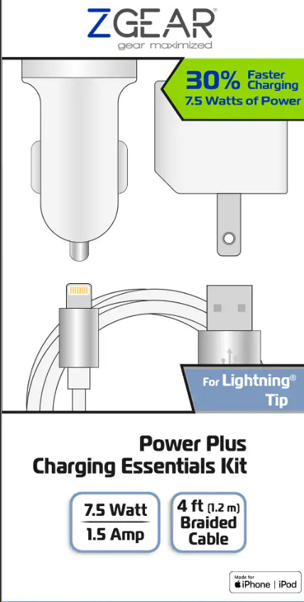 ZGear Power Plus Charging Essentials Kit