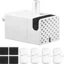 PLFF015 Wireless Pump for Cat Water Fountain Models PLWF005/PLWF115/PLWF105, Ultra Quiet Pump with 4 Filters Kit