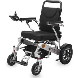 18 Miles Long Travel Range Corse Motility 2025 Upgrade Compact Electric Wheelchair for Adults - Lightweight 60lbs, Foldable Motorized Power Chair for Seniors, 600W Motors, All-Terrain Capability