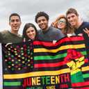 9 Pcs 3x5 ft Juneteenth Flag African American Independence Day Garden Flag June 19th 1865 Juneteenth Decorations for Emancipation Black Freedom Celebration Yard Outdoor Decor