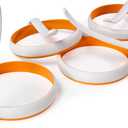 4-inch Silicone Fried Egg Rings Set, 4-pack, Round Mold for Pancakes, Breakfast Sandwich, Nonstick