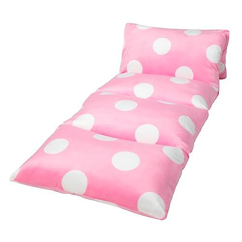 Butterfly Craze Floor Pillow Case, Mattress Bed Lounger Cover, Polka Pink, King Size - Cozy Seating Solution for Kids & Adults, Recliner Cushion, Perfect for Reading, TV Time (Pillow Not Included)