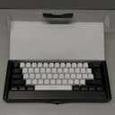 abucow Gaming Keyboard Minimalist Portable Wired Ultra-Compact Mini Imitation 61 Keys RGB Backlit Keyboard (White-Black)