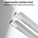 23.62in/60cm Flexible Diesel Heater Muffler Silencer Exhaust Pipe, Fuel Tank Vent Hose with 2 Buckles Practical Stainless Steel GasTubing Extension Kit Parts Accessories for Air Parking Generator