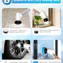 Electric Spin Scrubber Bathroom Scrubber - Cordless Shower Scrubber with Adjustable Handle, 2 Speeds, Bathroom Scrubber with 8 Replaceable Brush Heads, Power Scrubber for Bathroom Bathtub Cleaning