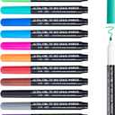 maxtek Dry Erase Markers, 0.7mm Ultra Fine Tip, Low Odor, 12 Count