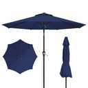 Tobeos 10FT Patio Umbrella, Outdoor Umbrella with Push Button Tilt and Crank, 8 Sturdy Ribs, UV Protection & Waterproof Market Umbrella for Pool, Backyard, Beach,Deck