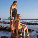 REUZBL Silicone Boot Sleeve Protector with Handle  Compatible with Hydro Flask 40oz, 32oz, 24oz, 21oz  Protective Bottle Bumper for Stainless Steel Water Bottles (White)