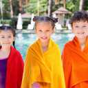 Newwiee Set of 12 Bath Towels Bulk - 28 x 55 Inch Large Cotton Towels in 12 Colors, Soft Quick-Dry Lightweight Bathroom Towel for Home Pool Beach Spa Hotel Gym Use(12 Colors)