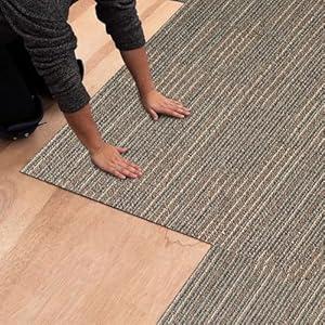 24" x 24" Commercial Carpet Tiles 18 Pack (72 Sq Ft), Heavy Duty Carpet Squares with Non-Slip Backing, Modular Flooring for Office, Basement, Home, Garage (Beige)