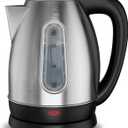 Electric Tea Kettle, 1.8L Stainless Steel Water Boiler & Heater, 1200 Watts Water Kettle for Fast Boiling, Auto-Shutoff and Water Level Window