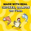 Temptations Creamy Puree Squeezable Lickable Cat Treats, Wet Cat Treats with Chicken, Salmon, and Tuna Variety Pack, 0.42 oz. Tubes, 24 Count