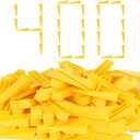 400pcs Tile Leveling System Wedges, Reusable, 1/32, 1/16, 1/8 Inch Spacer Compatible,Wall Tile Installation Kit (yellow, 400)