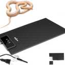 REPTI ZOO Reptile Heat Pad 8 in  12 in, 23W Reptile Heat mat with Adjustable Thermostat for Turtles, Hermit Crabs, Bearded Dragons, Leopard Geckos, Snakes, Lizards