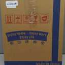 Coat Rack Freestanding Wooden Coat Tree Stand with 8 Round-tip Hooks, 3 Adjustable heights Coat Hat Rack for Entryway,Bedroom,Hallway,Office (Black)