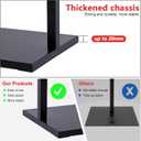 DISPLAYSWORKER Sign holder floor stand, heavy Duty Pedestal poster banner stand for display,2228 inch slide-in double sided poster sign holder floor standing for board Display (Black, 2228)
