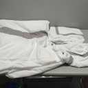 OSVINO Twin Duvet Cover Set - Hotel Style Grey Line Pattern Microfiber Bedding, 2 Pieces with Pillowcase, Soft Breathable with Zipper Closure, Cooling Feel, Wrinkle Resistant, Comforter Not Included (Twin(68"x90"))