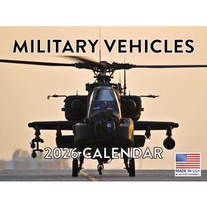 Military Calendar 2026 Navy Marine Army Vehicles Monthly Wall Calender 12 Month | American Made In The USA