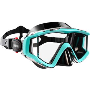 Aegend Diving Mask for Adult Youth Kid - Swim Goggles Comfort Fit with Mesh Bag for Snorkeling, Diving, Freediving & Swimming (Light Blue)