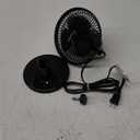 HOLMES 6" Table Fan, 75° Oscillation, 2 Speeds, , Ideal for Home, Bedroom or Office, Black