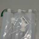8oz Natural Color HDPE Squeeze Bottles with Disc Cap and Squirt Cap (3 Pack) (8oz)