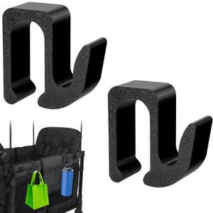 Multipurpose Side Hooks for Wonderfold Wagon,2 Pack Sturdy Hooks Accessories Compatible with Wonderfold Wagon W4, Perfect for Organized and Space-Saving Travel(Upgraded)