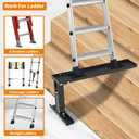 Foozet Ladder Extender Pro, Ladder Stabilizer High Strength, Ladder Leveler14.5”-18” Adjustable Height Range for Single and Extension Ladders,Step Ladder Leveler