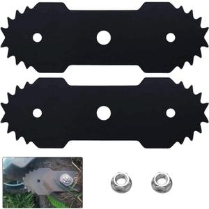 7.5-Inch Dual Edger Replacement Lawn Edger Blade 29182 Compatible with Greenworks 27032 Electric Edger - 2 Pack