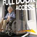 FACHNUO Adjustable Threshold Ramp for Doorways,30" L ×36" W x (3.1"- 7.6")H