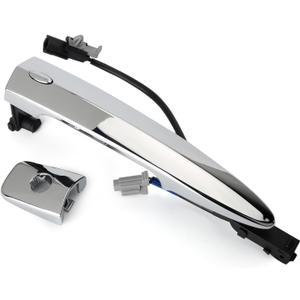 806469N00A Exterior Chrome Door Handle Front Left Driver Side, with Sensor and Smart Keyless Entry System, for 2009-2018 Nissan Sentra/Maxima/Murano/Leaf Replace# 80646-9N00A 806451AA0A