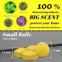 Rodent & Mice Repellent,Indoor/Outdoor/Car Engine Protection,Long-Lasting Peppermint Oil Formula,Safe for Pets & Kids,30-60 Days Effective Mouse Deterrent (18, Yellow)