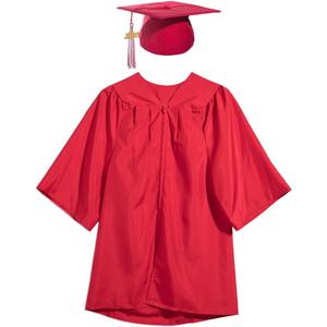 Preschool and Kindergarten Premium Matte Graduation Gown, Cap, Tassel and 2026 Charm Sets, S