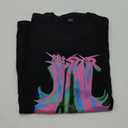 Stray Kids Rock Star Album Merch T Shirt Felix Jisung Hyunjin Minho Bangchan Changbin Concerts Tee Unisex Tops (Large, Black-a01)