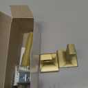SENTO Gold Toilet Paper Holder Wall Mount, Double Post Tissue Toilet Paper Holder, Easy Installation, Heavy Duty Metal, Satin Brass