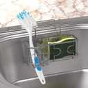 Simple Houseware Kitchen Sink Caddy Organizer for Brush Sponge Holder, Chrome