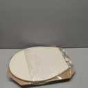 Bemis 500EC Durable Wood Toilet Seat with Easy Clean Hinges, Made in USA, Round, Bone