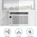 HOXHA Air Conditioner Foam Insulation Window Kit 2 Pack, AC Side Panels Kits, Air Conditioner Accessories Seal, 17 inch9 inch 7/8 inch,White