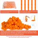 5Pcs Marigold Garland for Decoration,5 Feet Artificial Marigold Flowers Diwali Decorations for Home,Orange Artificial Marigold Heads for Diwali Party,Indian Weddings,Halloween,Wreath