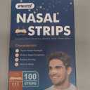 100Pcs Nasal Strips for Snoring, Extra Strength Nose Strips Breathing, Nose Tape for Sports and Sleep, Anti Snoring Strips Help Stop Snoring and Nasal Congestion Relief (Light Brown)