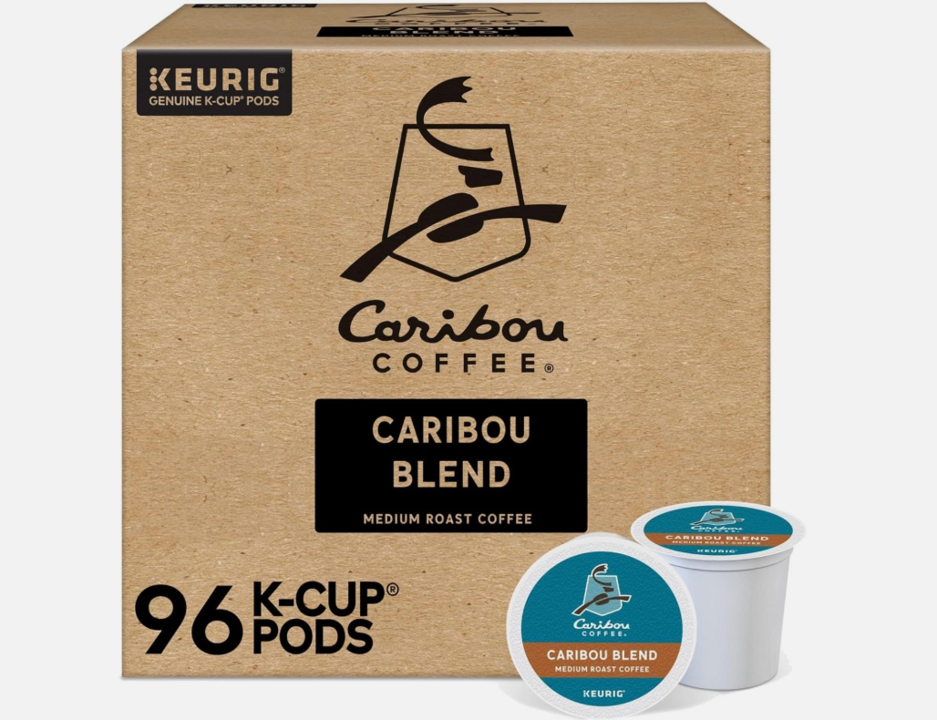 Caribou Blend Medium Roast, 96 Single-Serve Pods, BBD:  05/06/2027